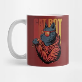 Cat boy eyeglasses Mug